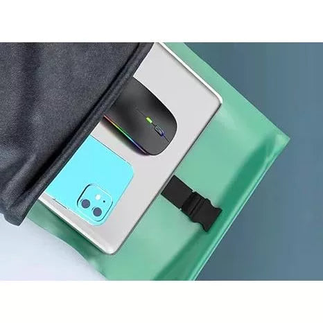 Mouse Wireless com Bluetooth Led Rgb Ergonômico